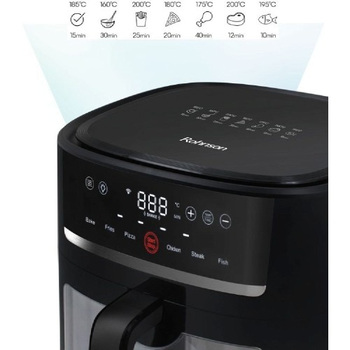 ΦΡΙΤΕΖΑ ROHNSON R-2834 AIRFRYER ΜΑΥΡΗ 1800W 8LT ΜΕ WIFI